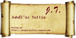 Juhász Tullia névjegykártya